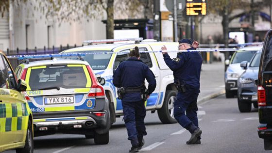 Police officers work at the scene of a reported incident at the Latin School in Malmo, Sweden on March 21, 2022 which left several people wounded. (Photo by Johan NILSSON / various sources / AFP) / Sweden OUT / The erroneous mention[s] appearing in the metadata of this photo by Johan NILSSON has been modified in AFP systems in the following manner: [reported incident] instead of [reported shooting]. Please immediately remove the erroneous mention[s] from all your online services and delete it (them) from your servers. If you have been authorized by AFP to distribute it (them) to third parties, please ensure that the same actions are carried out by them. Failure to promptly comply with these instructions will entail liability on your part for any continued or post notification usage. Therefore we thank you very much for all your attention and prompt action. We are sorry for the inconvenience this notification may cause and remain at your disposal for any further information you may require.