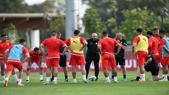 “أسود الأطلس” يخوضون آخر حصة تدريبية قبل لقاء الرأس الأخضر
