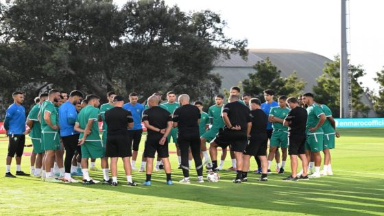 المنتخب المغربي يخوض ثاني حصة تدريبية