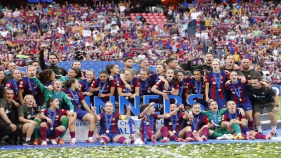 برشلونة يتوج بدوري أبطال أوروبا للسيدات للمرة الثانية تواليا