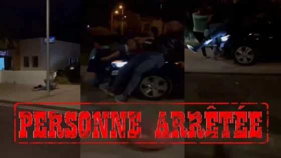 سائق سيارة يدهس مواطنين في أكادير