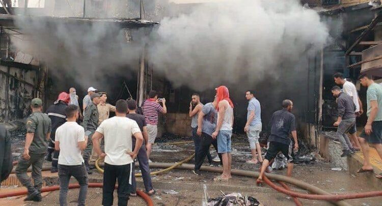 حريق قيسارية الأندلس بفاس..البرلماني الوزاني يعد المتضررين بمساعدات مادية