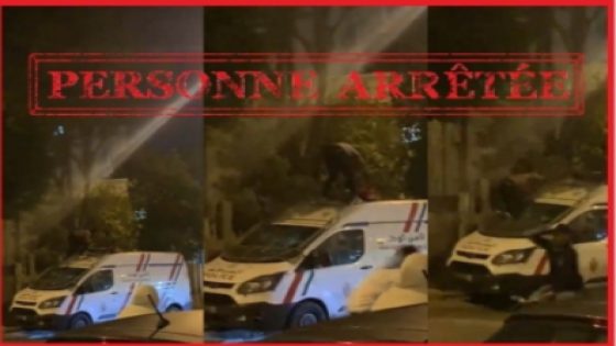 أمن البيضاء يتفاعل مع مقطع فيديو لشخص في حالة هستيرية صعد فوق سقف سيارة للشرطة
