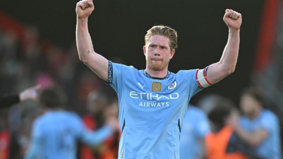 دي بروين يعلن مغادرته مانشستر سيتي
