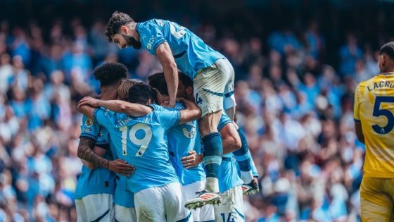 سيتي يعزز آماله بالتأهل إلى دوري الأبطال بخماسية أمام كريستال بالاس