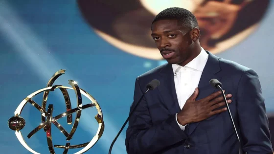 ديمبيليه يفوز بجائزة أفضل لاعب في الدوري الفرنسي