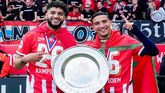 الصيباري والدريوش يتوجان رفقة أيندهوفن بالدوري الهولندي