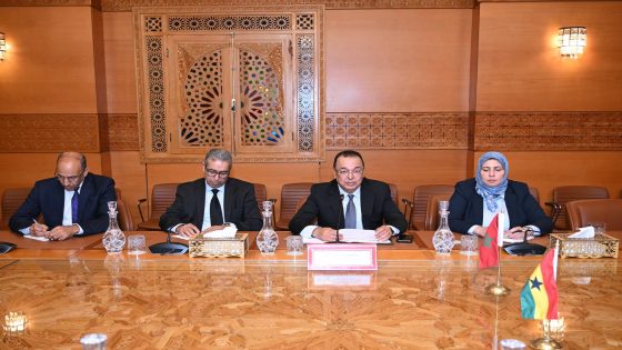 نائب رئيس مجلس المستشارين يجري مباحثات مع وفد برلماني من جمهورية غانا
