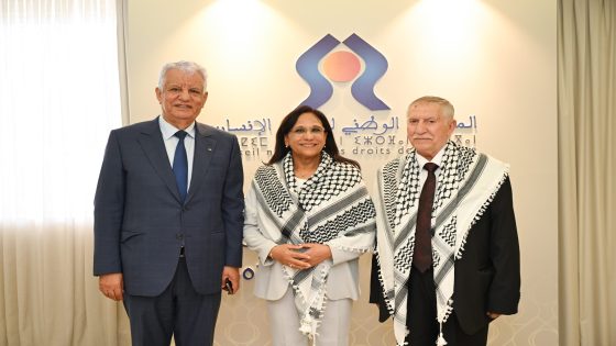 المجلس الوطني لحقوق الإنسان يستقبل وفدا رفيع المستوى في منظمة التحرير الفلسطينية