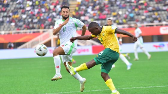 “الشان”.. المنتخب الجزائري يتعادل أمام نظيره الجنوب إفريقي