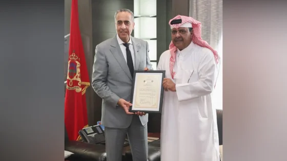 عبد اللطيف حموشي يستقبل اللواء خالد العطية رئيس الاتحاد الرياضي العربي للشرطة