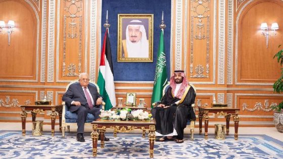 ولي العهد السعودي والرئيس الفلسطيني يبحثان آخر تطورات القضية الفلسطينية