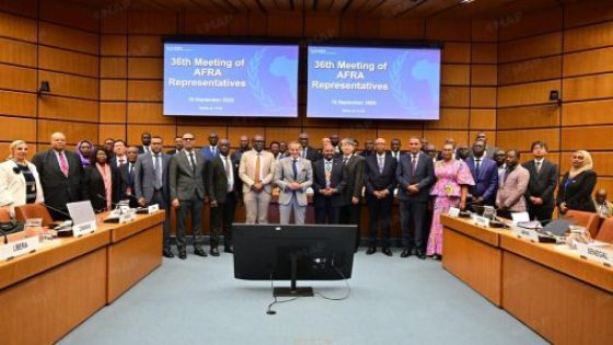 تأييد ترشيح المغرب لرئاسة الاتفاق التعاوني الإقليمي الإفريقي للبحث والتنمية والتدريب في مجال العلم والتكنولوجيا النوويين