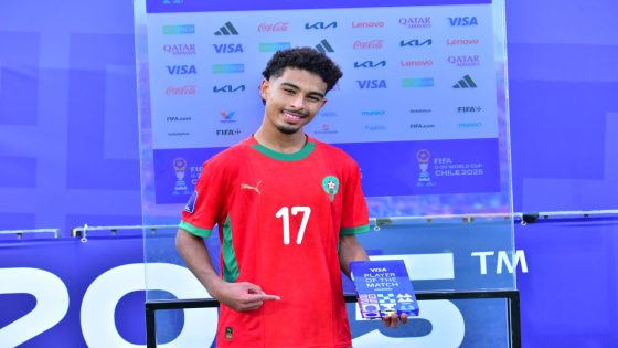 الفيفا يختار ياسين جاسيم أفضل لاعب في مباراة المغرب وإسبانيا