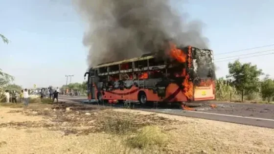 الهند: مصرع 20 شخصا على الأقل في حريق حافلة بولاية راجاستان