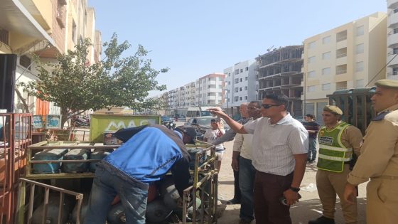 حملة حاسمة لتحرير الملك العمومي بحي المسيرة: السلطات المحلية تعيد الانضباط للشارع الرئيسي