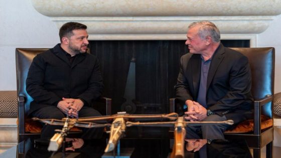 العاهل الأردني والرئيس الأوكراني يبحثان التطورات التي تشهدها المنطقة