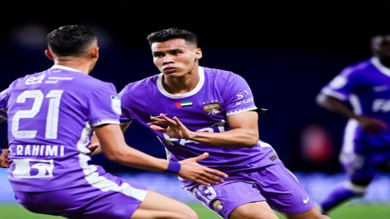 الحسين رحيمي يسجل هدف الفوز للعين على حساب شباب الأهلي