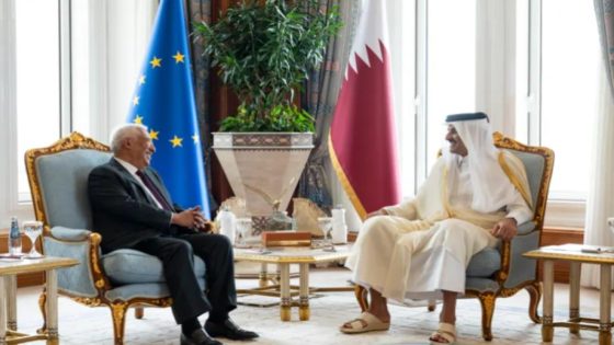 أمير قطر يبحث مع رئيس المجلس الأوروبي المستجدات الإقليمية والدولية