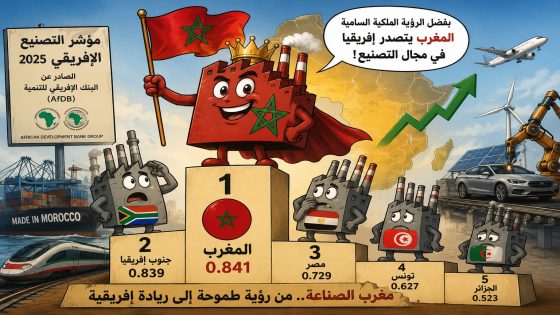 ضربة معلم.. المغرب طيح بجنوب افريقيا وتربع على عرش الصناعة فالقارة السمراء