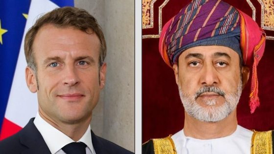 سلطان عمان والرئيس الفرنسي يبحثان التطورات الإقليمية الراهنة