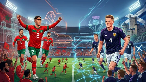 مباراة المغرب واسكتلندا.. الذكاء الاصطناعي يتوقع سيناريو موقعة بوسطن!