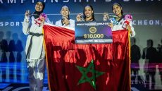 لأول مرة في التاريخ .. المنتخب الوطني المغربي النسوي يتوج بلقب بطولة العالم للتايكواندو للفرق