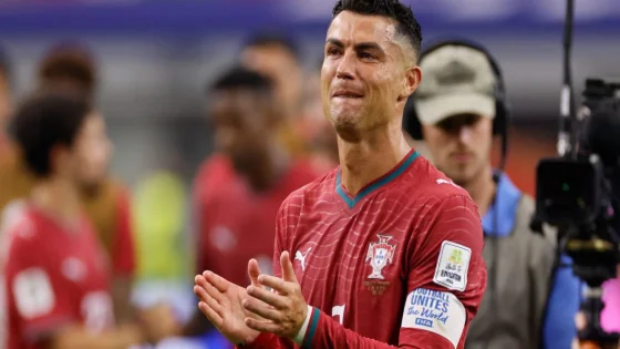 رونالدو يغالب دموعه في وداع قد يكون الأخير للمونديال