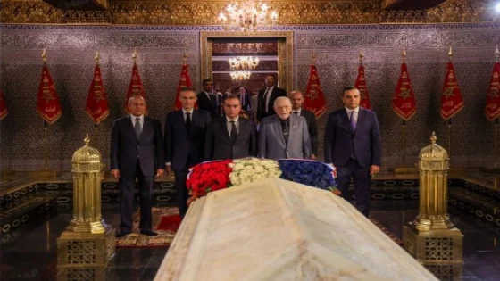 الوزير الأول الفرنسي يزور ضريح محمد الخامس