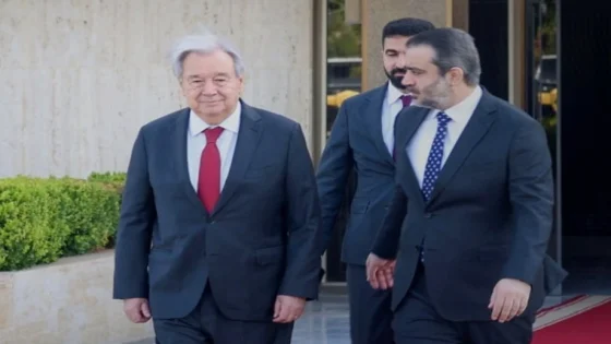غوتيريش يصل سوريا في أول زيارة لأمين عام للأمم المتحدة منذ ما قبل الحرب