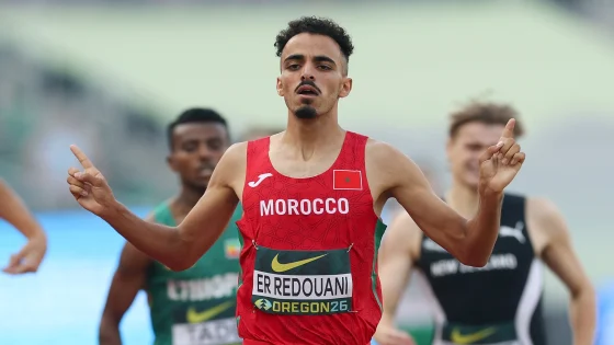 أوريغون 2026.. العداء المغربي أسامة الردواني يحرز برونزية سباق 1500 متر