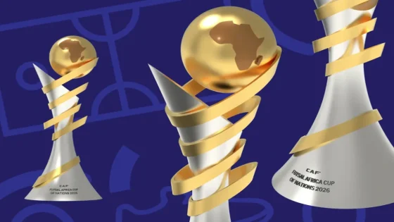 الاتحاد الإفريقي لكرة القدم يكشف عن الهوية البصرية الجديدة والكأس الخاصة ببطولة الأمم الإفريقية لكرة القدم داخل القاعة (الفوتسال)