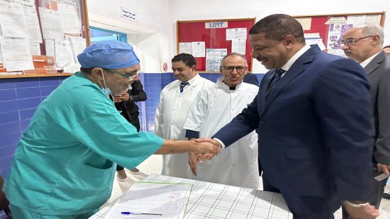 زيارة تفقدية للقافلة الطبية بالمستشفى الإقليمي بتاونات