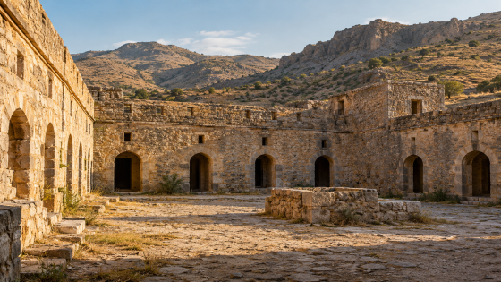 صورة تعبيرية مولدة عن صيانة التراث المعماري القروي