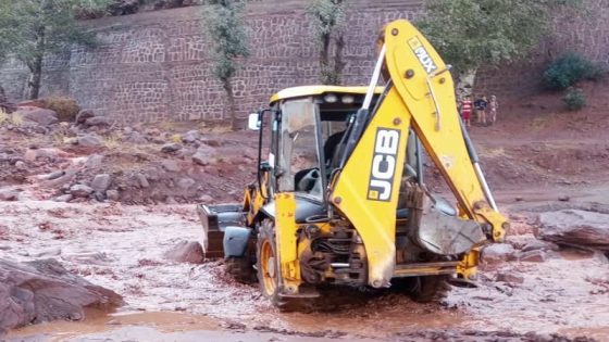 سيول جارفة بإقليم الحوز بعد أمطار رعدية قوية