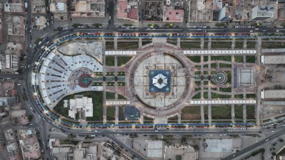منظر جوي لساحة بمدينة العيون - أرشيف 2023
