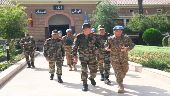 المفتش العام للقوات المسلحة الملكية يستقبل القائد الجديد لقوة البعثة الأممية بالأقاليم الجنوبية للمملكة