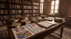 صورة مولدة توضيحية للكتابة الأدبية الموجهة لليافعين، ولا تمثل الكاتبة لطيفة لبصير